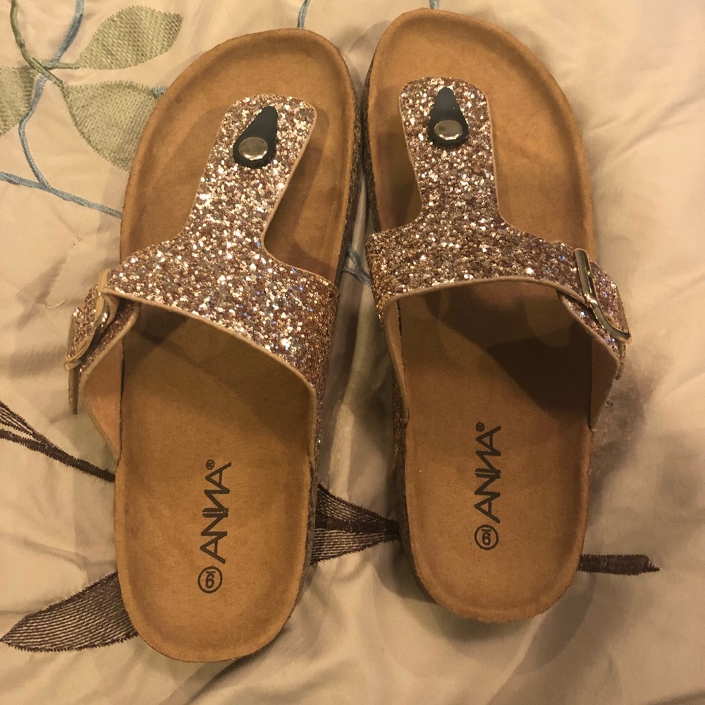 Glitter Anna sandals
